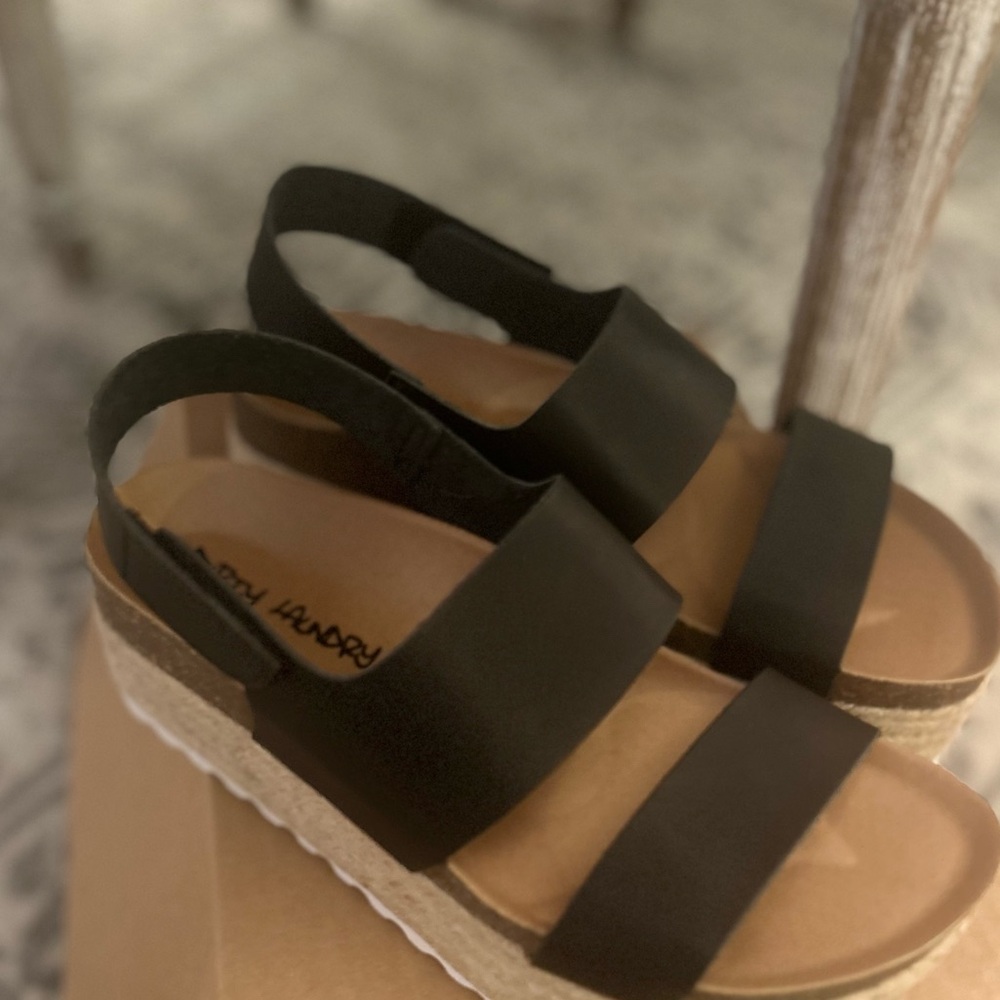 Dirty Laundry NWT Women's Peyton Platform Leather Dress Sandals